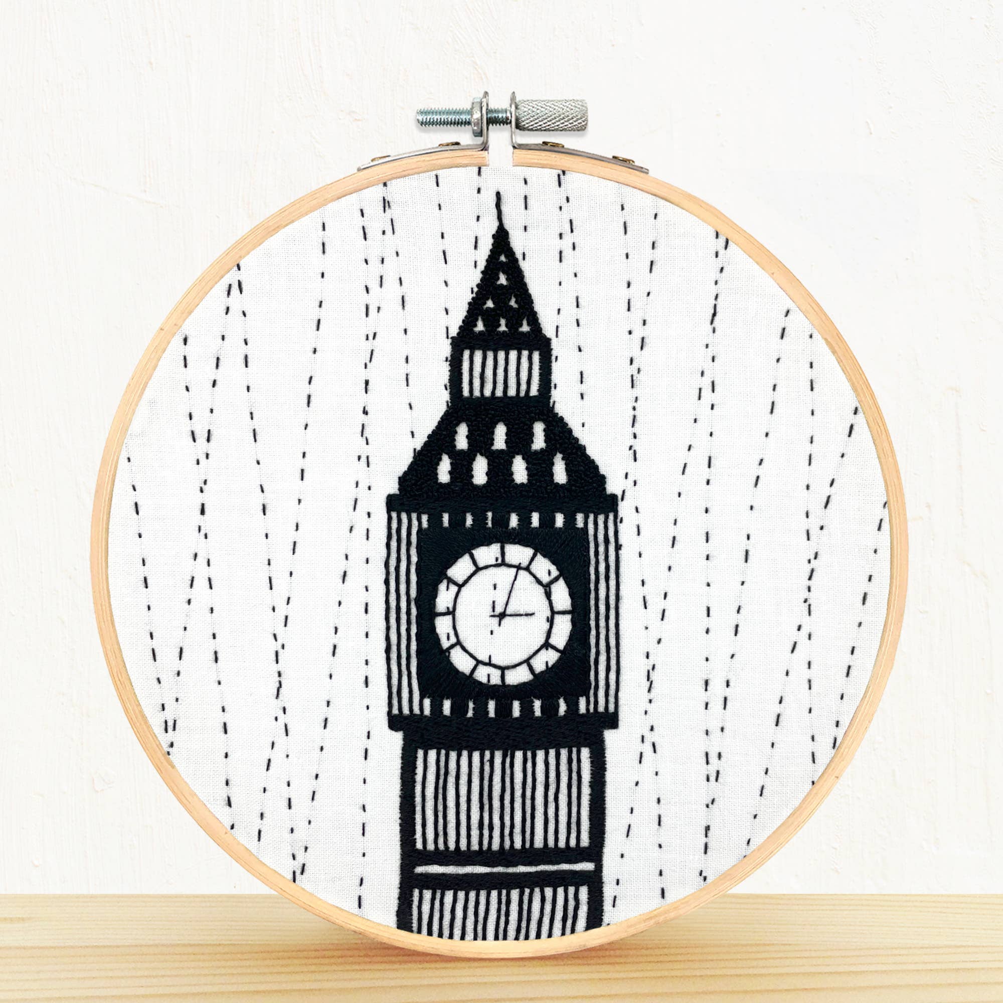 Embroidery and Sage - Big Ben | London - full embroidery kit