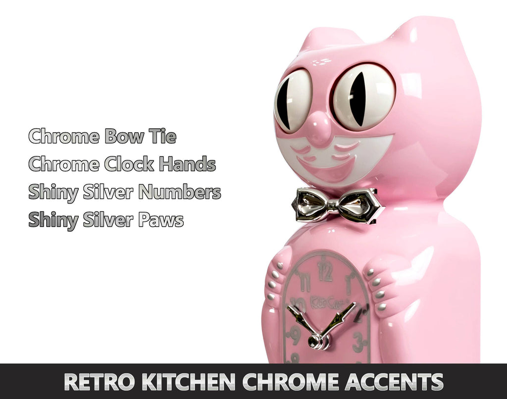 Kit-Cat Klock - Retro Pink Kitchen Edition Kit-Cat Klock