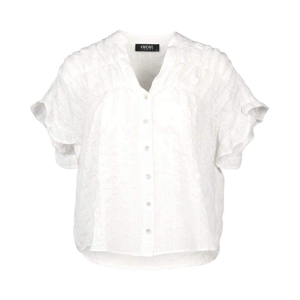 KNEWE - ADDISON TOP - WHITE CHECK