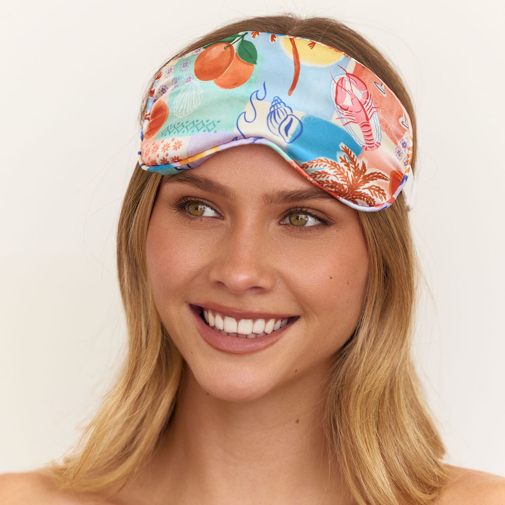 Satin Eye Mask in Pacific Paradise