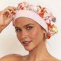 Satin Sleep Bonnet in Santorini Sun