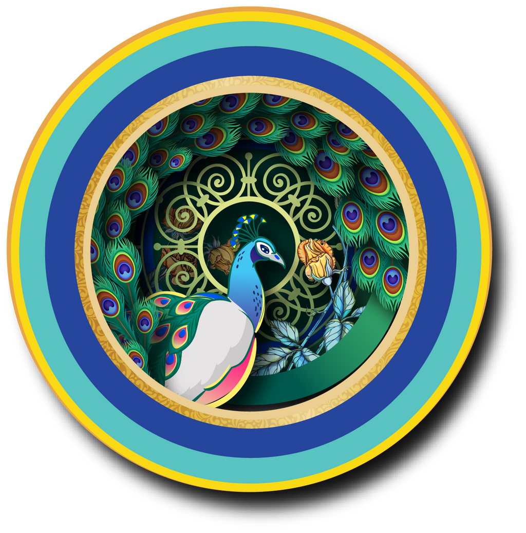 Alljoy Design - A cup of tea pop up card - Peacock
