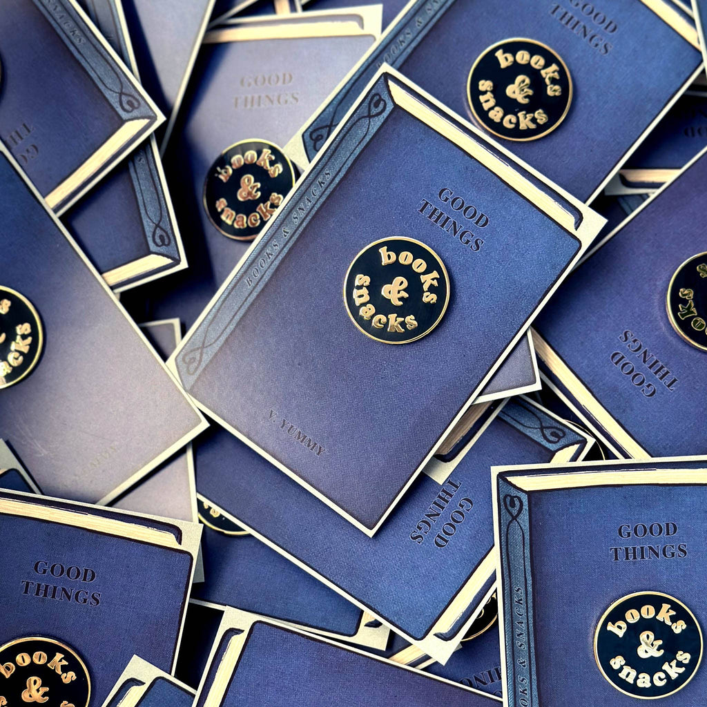 Alphabet Bags - Books & Snacks - Enamel Pin