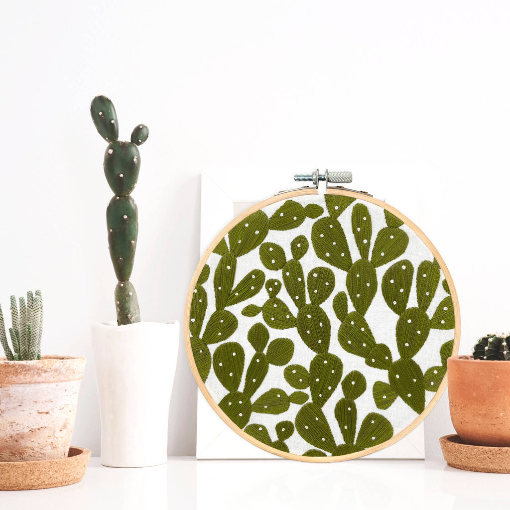 Embroidery and Sage - Prickly Pears - full embroidery kit