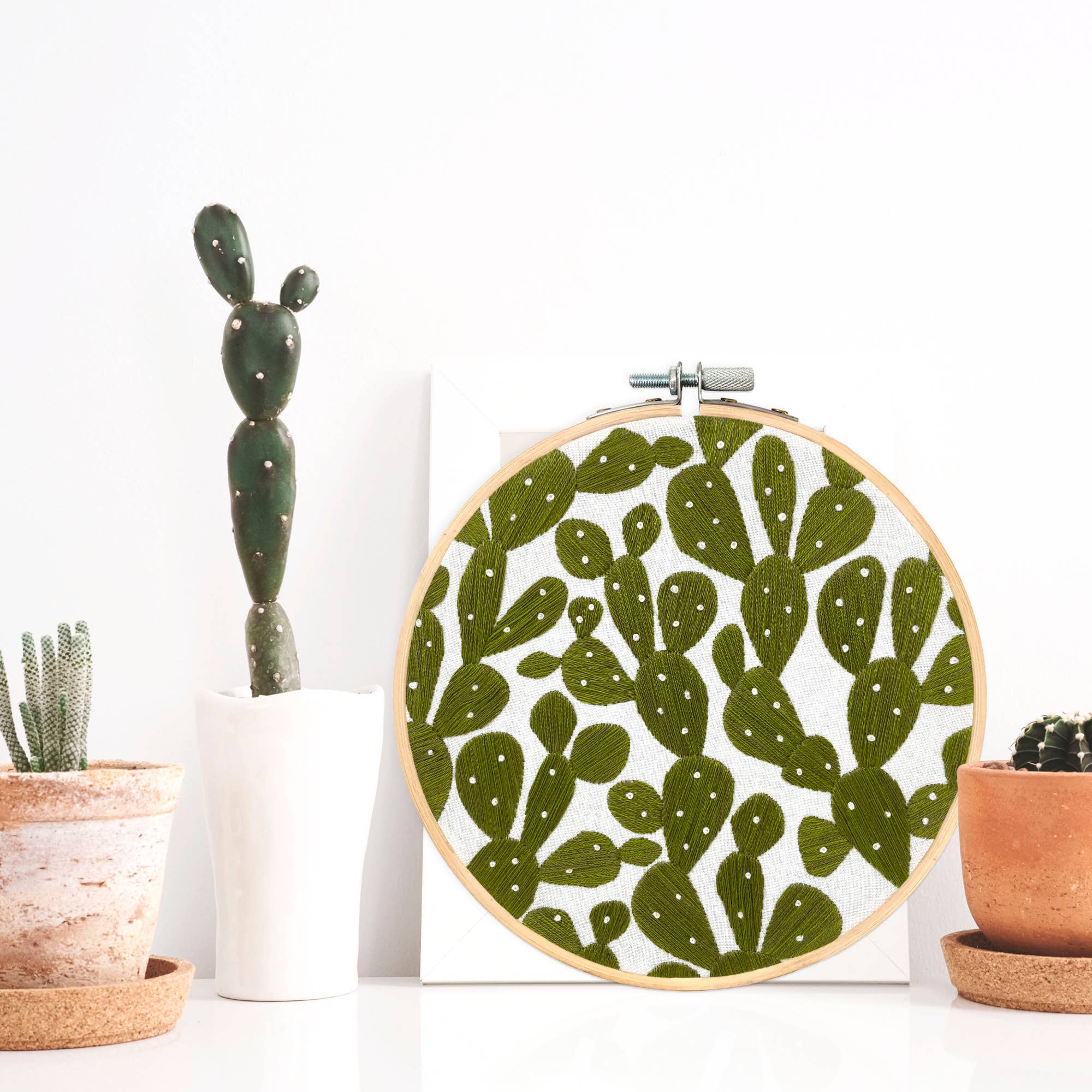 Embroidery and Sage - Prickly Pears - full embroidery kit