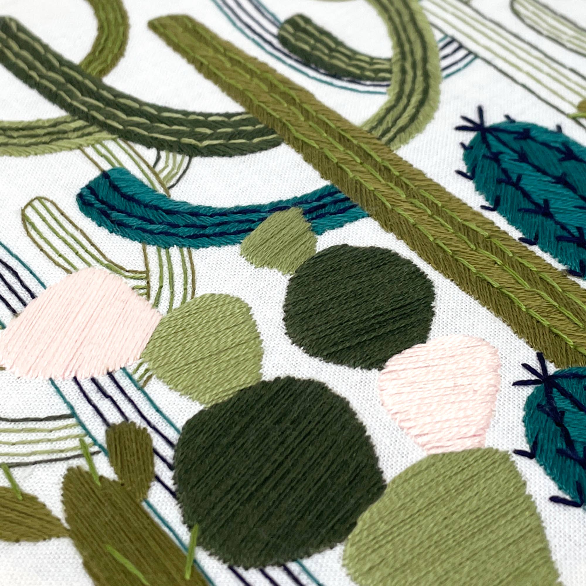 Embroidery and Sage - Cactus Garden - full embroidery kit