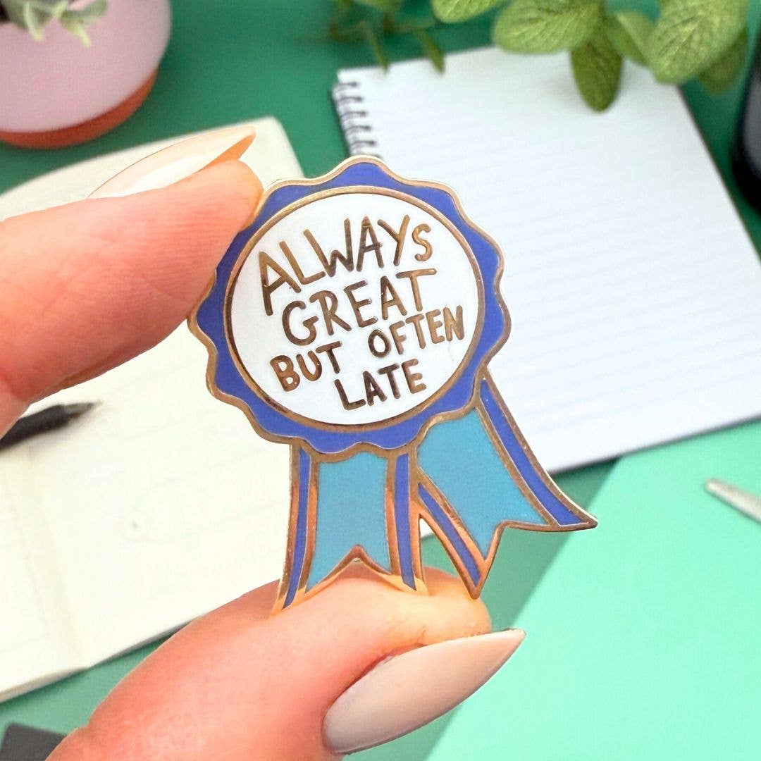 Jubly-Umph - Always Great But Often Late Award Lapel Pin