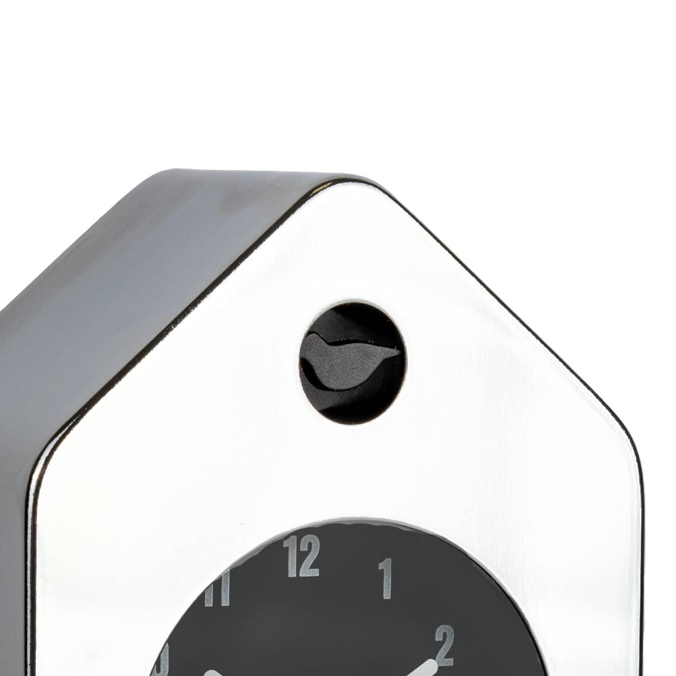 Fisura - Mini house alarm clock chrome