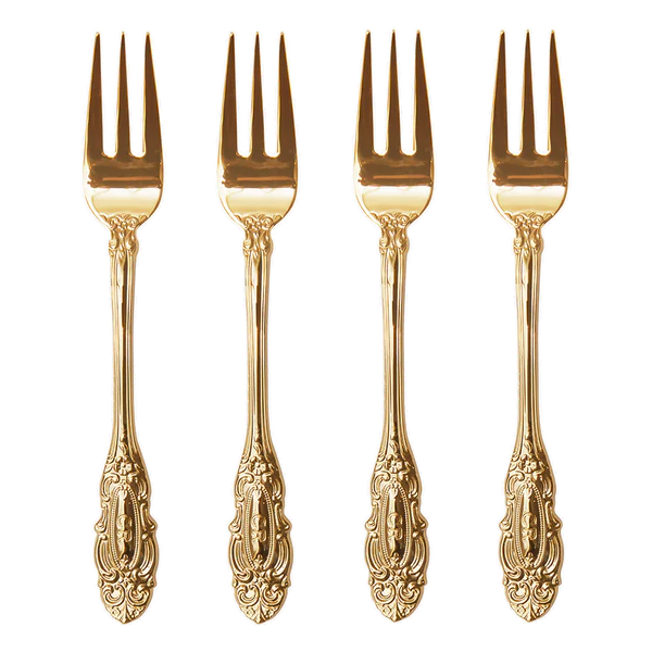 CRISTINA RE VINTAGE CAKE FORKS SET GOLD