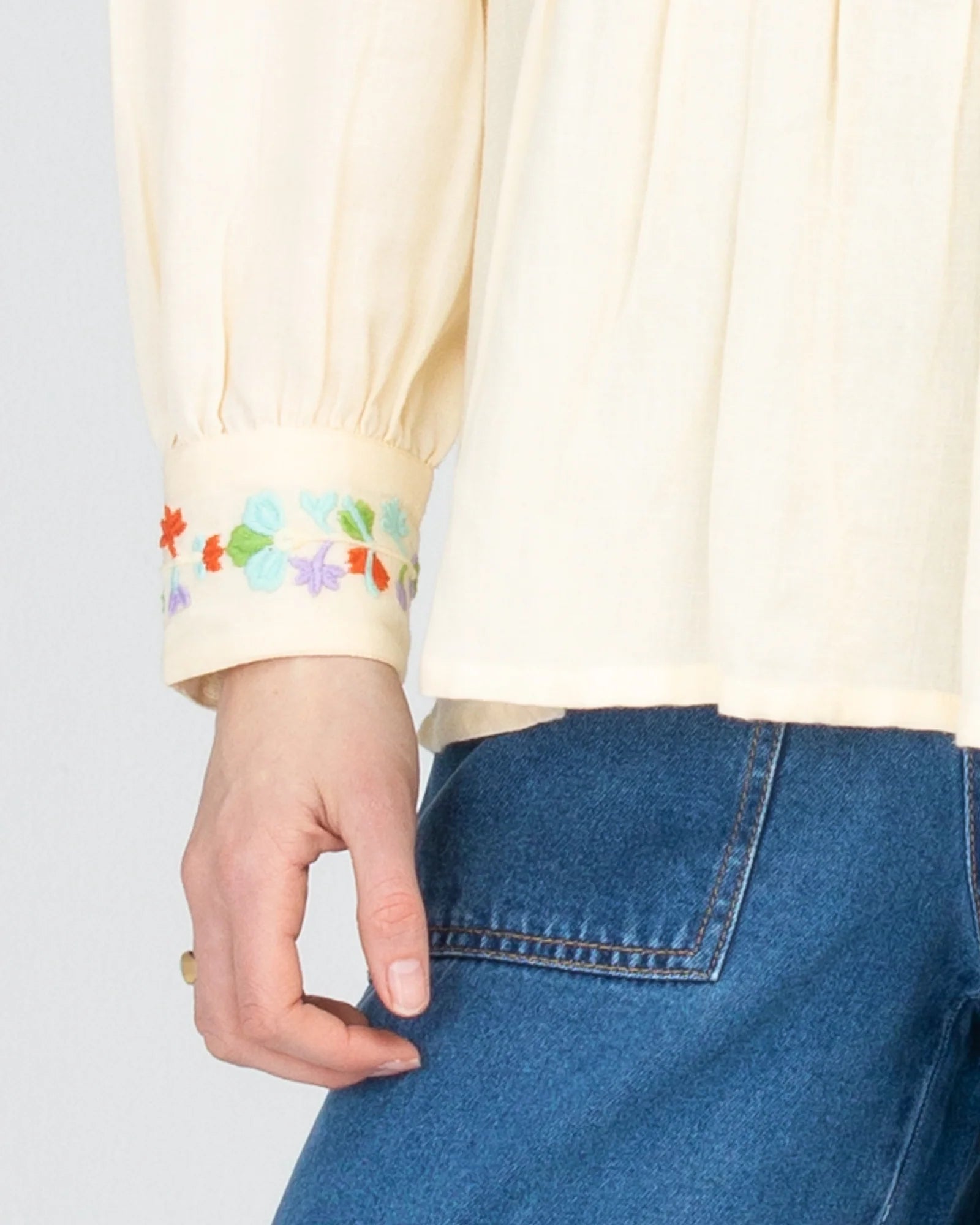 BOOM SHANKAR ROSEMARY TOP - CREAM