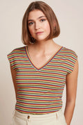 DOUBLE V TOP BEEBOP STRIPE - CUSTARD YELLOW - KING LOUIE