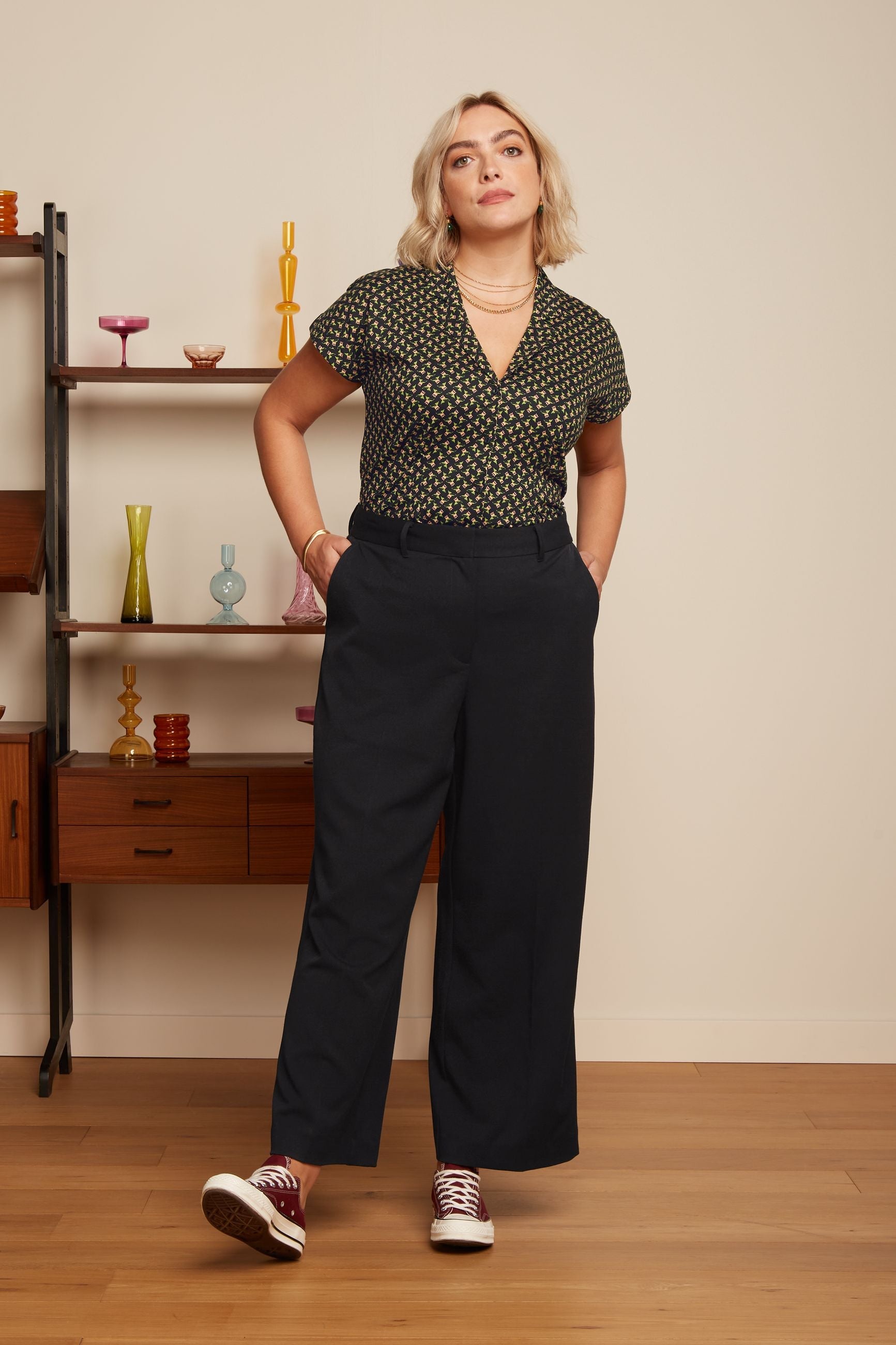 Frederica Pants Broadway - BLACK - KING LOUIE - SS25