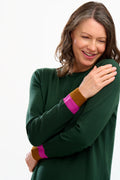Sugarhill Brighton Women's Brown / Green / Pink Nala Midi Knit - 0925-02