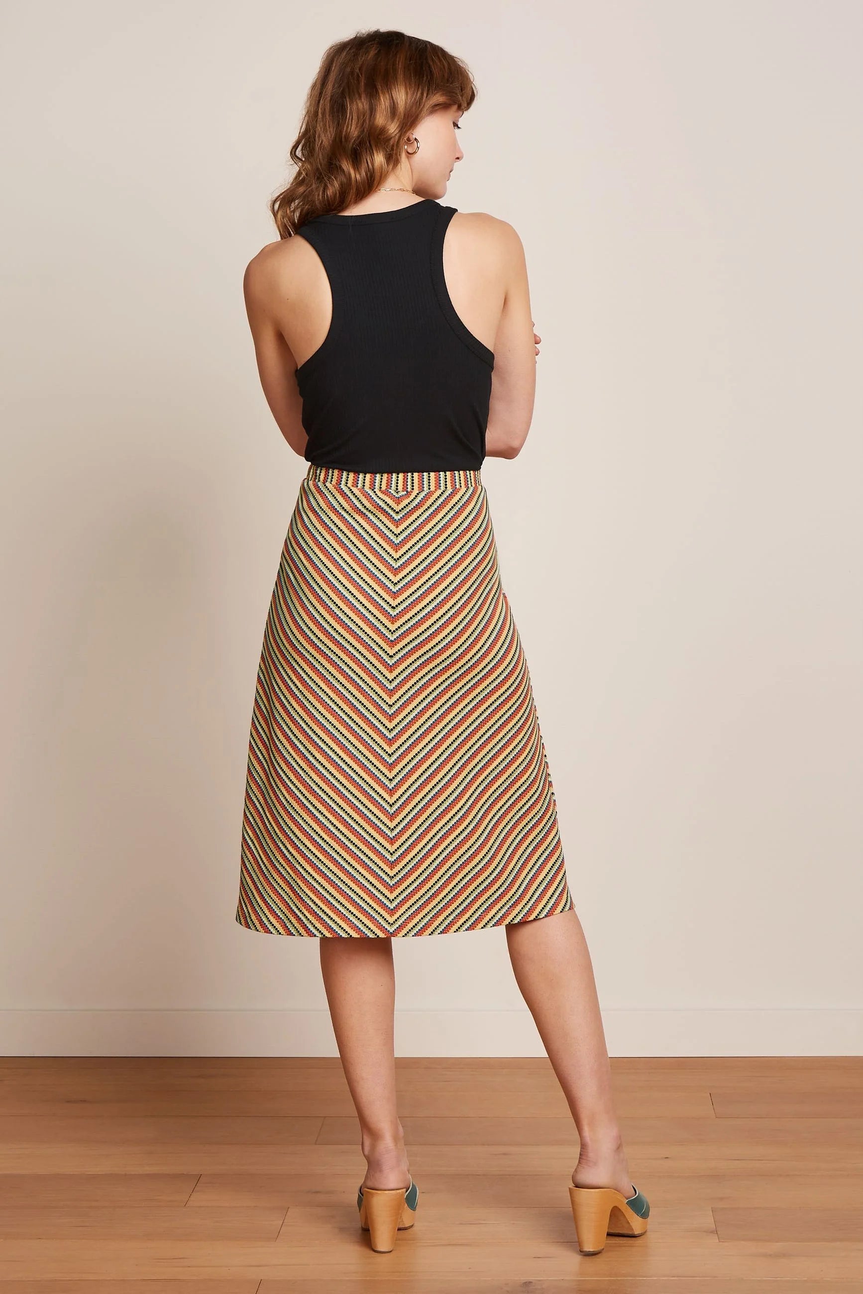 JUNO SKIRT BEEBOP STRIPE - CUSTARD YELLOW - KING LOUIE