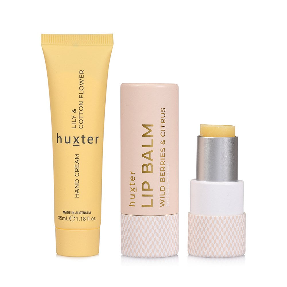 LIP & HAND CREAM DUO - YELLOW - LILY & COTTON FLOWER