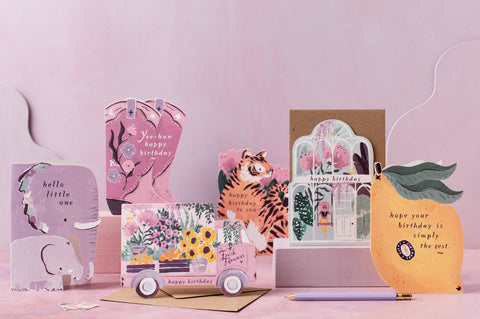 Sister Paper Co. - Elephant New Baby Card | New Parent Card | Baby Cards