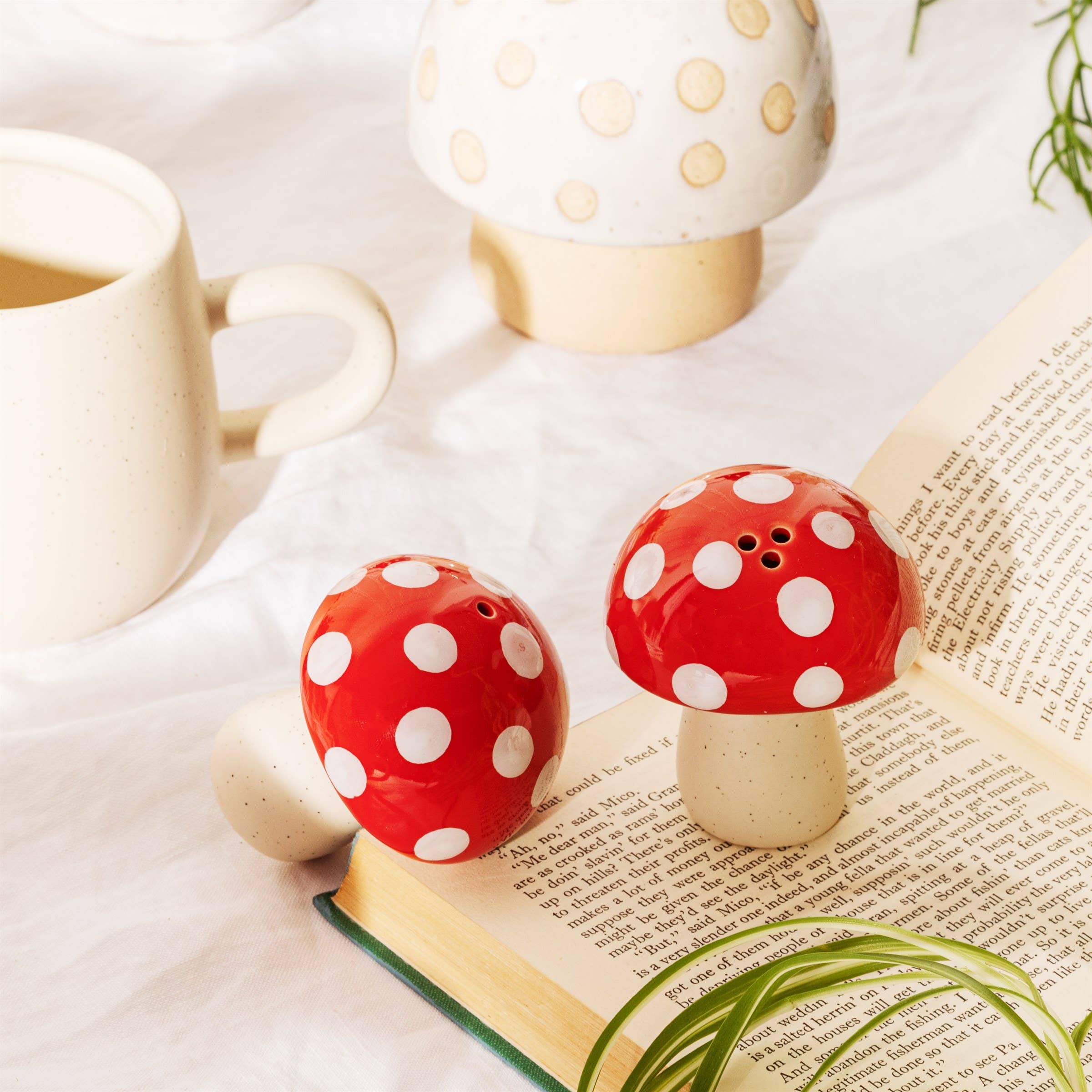 Sass & Belle Europe - Red Mushroom Salt and Pepper Set