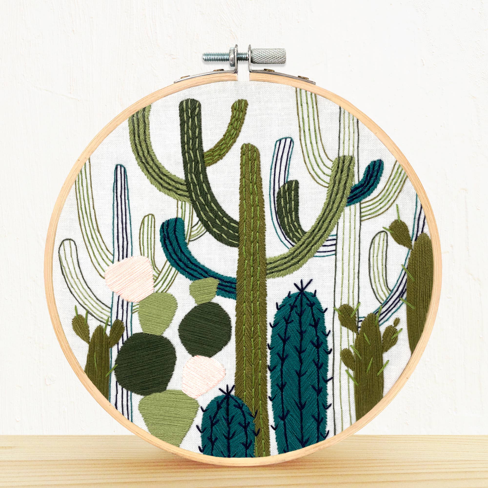 Embroidery and Sage - Cactus Garden - full embroidery kit