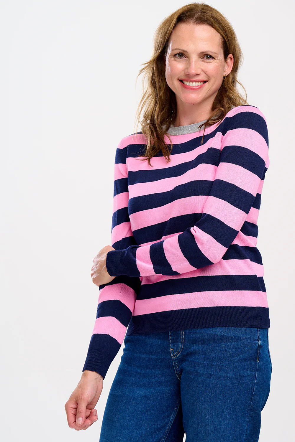ROWENA JUMPER NAVY/PINK - SUGARHILL BRIGHTON - AW25