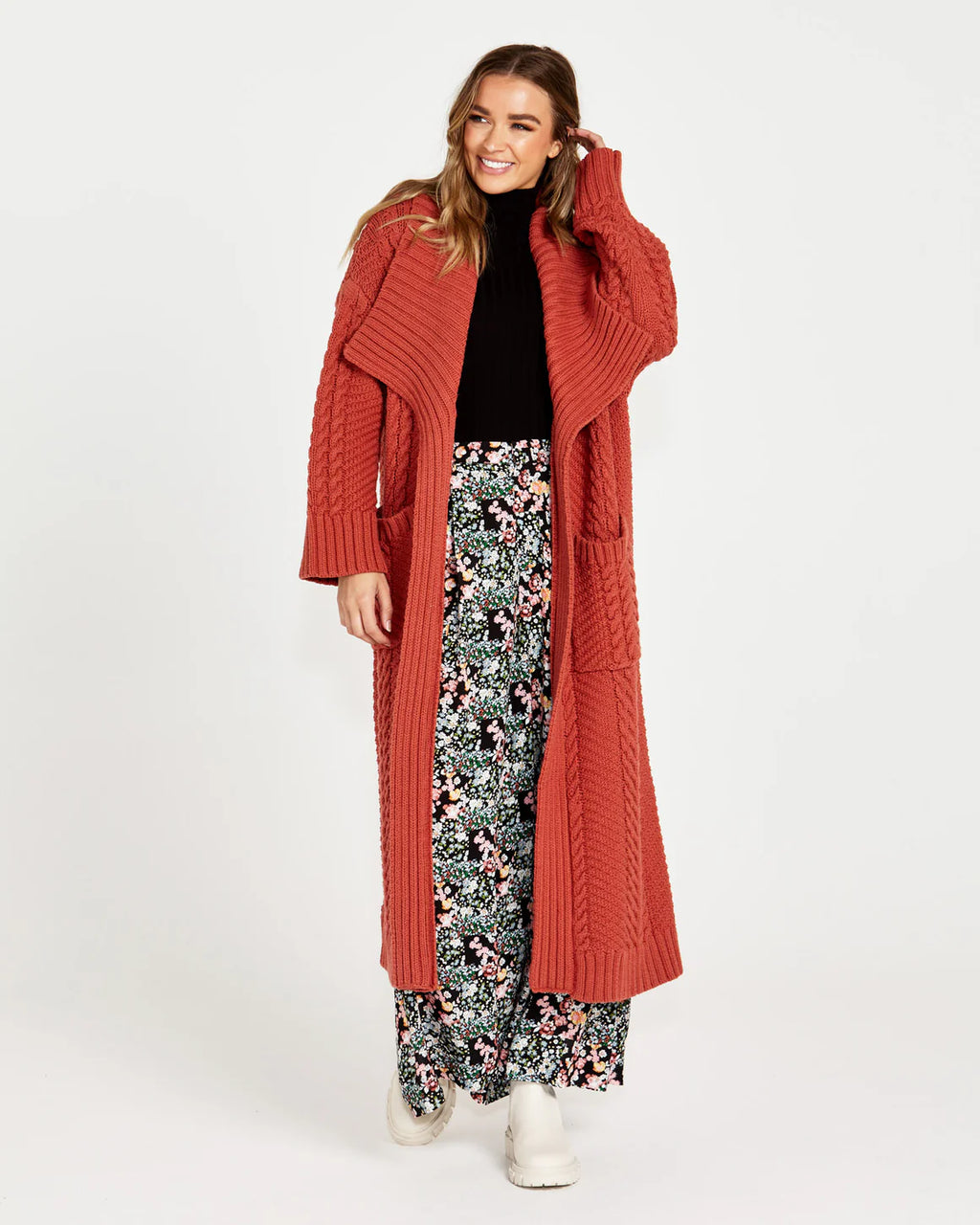 JACINTA CABLE CARDIGAN - OVERSIZED - 0926-2