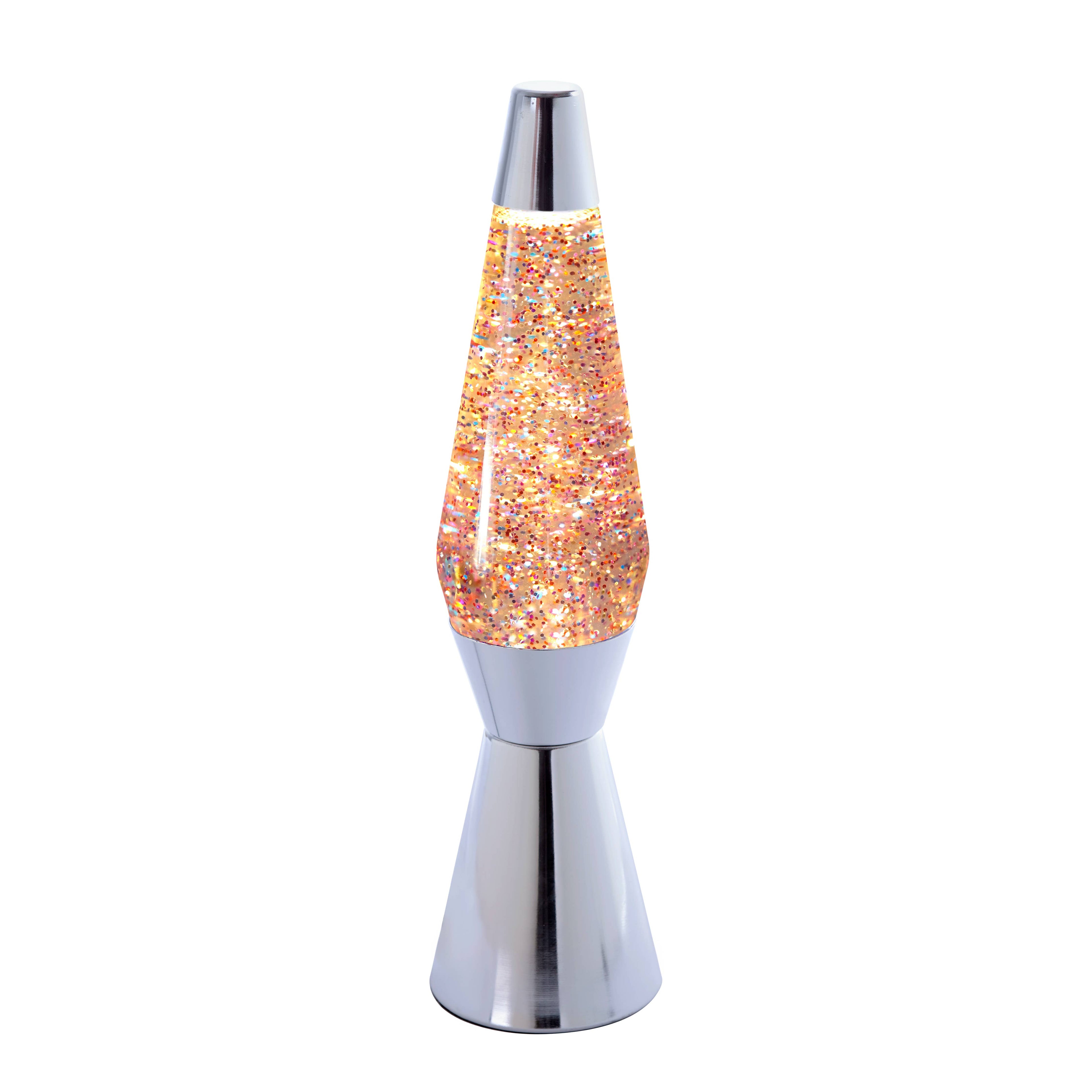 Fisura - Pink glitter bullet lava lamp (EU plug, 220-240 V)