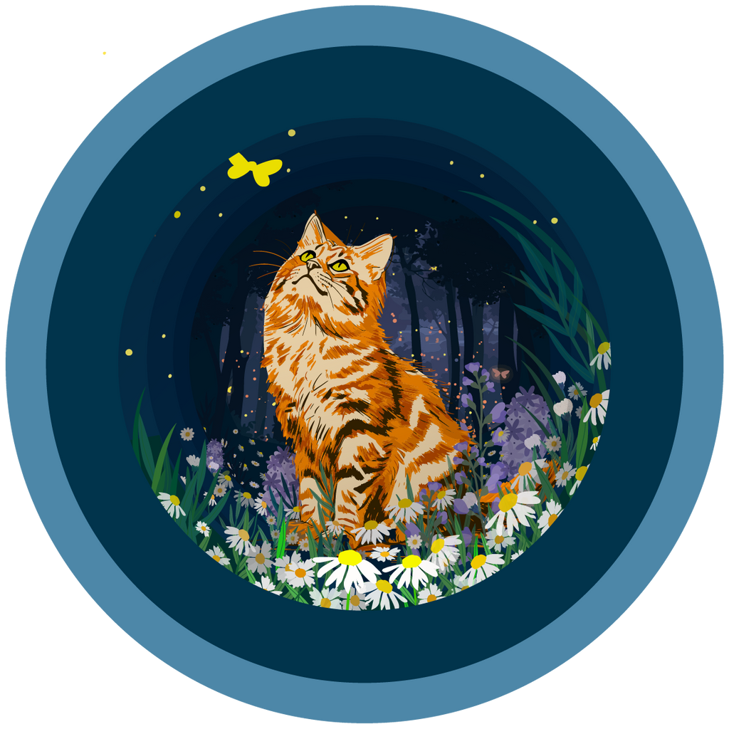 Alljoy Design - A cup of tea pop up card - Cat