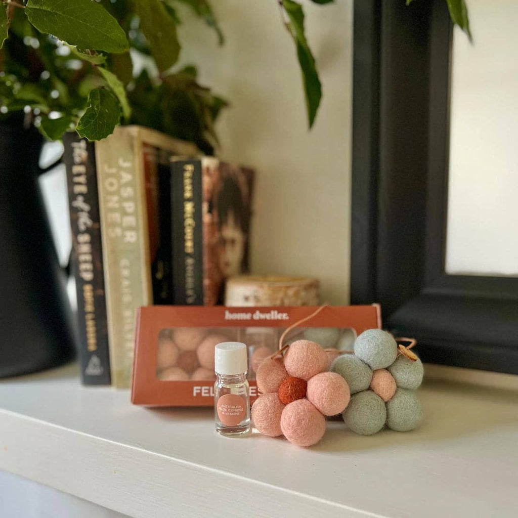 Felt Flower Fresheners - Blue Cypress & Jasmine - Hello Annie Parkdale