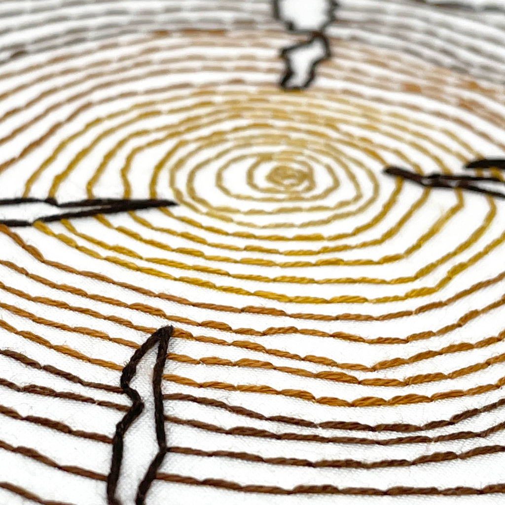 Embroidery and Sage - Tree Rings - full embroidery kit