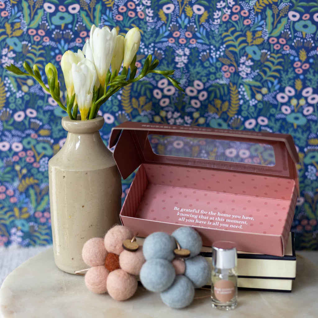 Felt Flower Fresheners - Blue Cypress & Jasmine - Hello Annie Parkdale