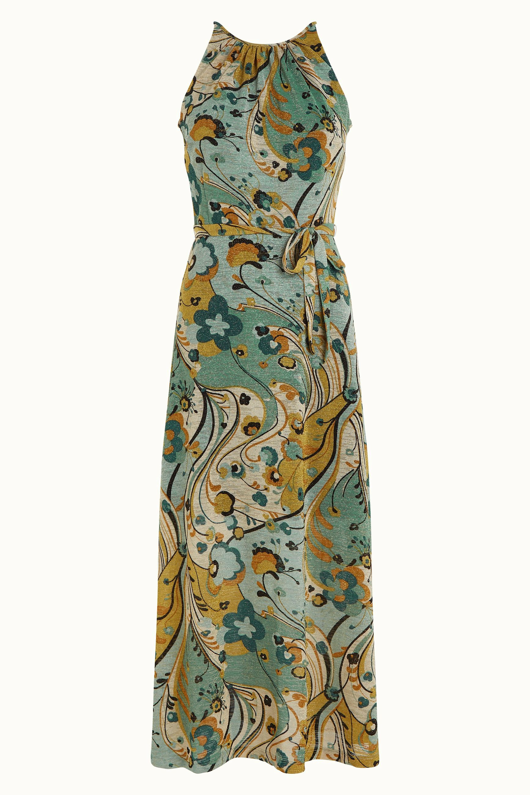 HAZEL DRESS FRENZY - DUSTY TURQUOISE - KING LOUIE - 0325-02
