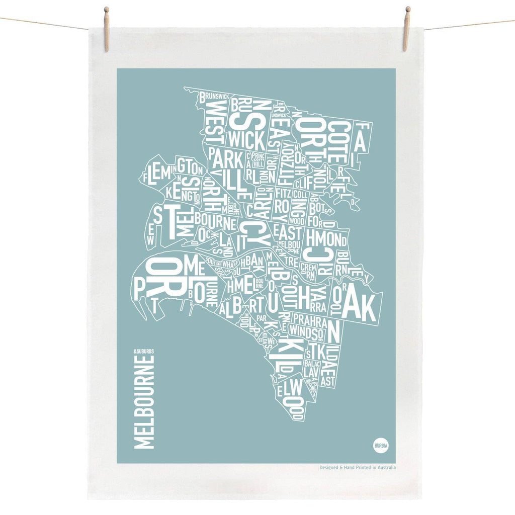 Burbia - Melbourne Tea Towel