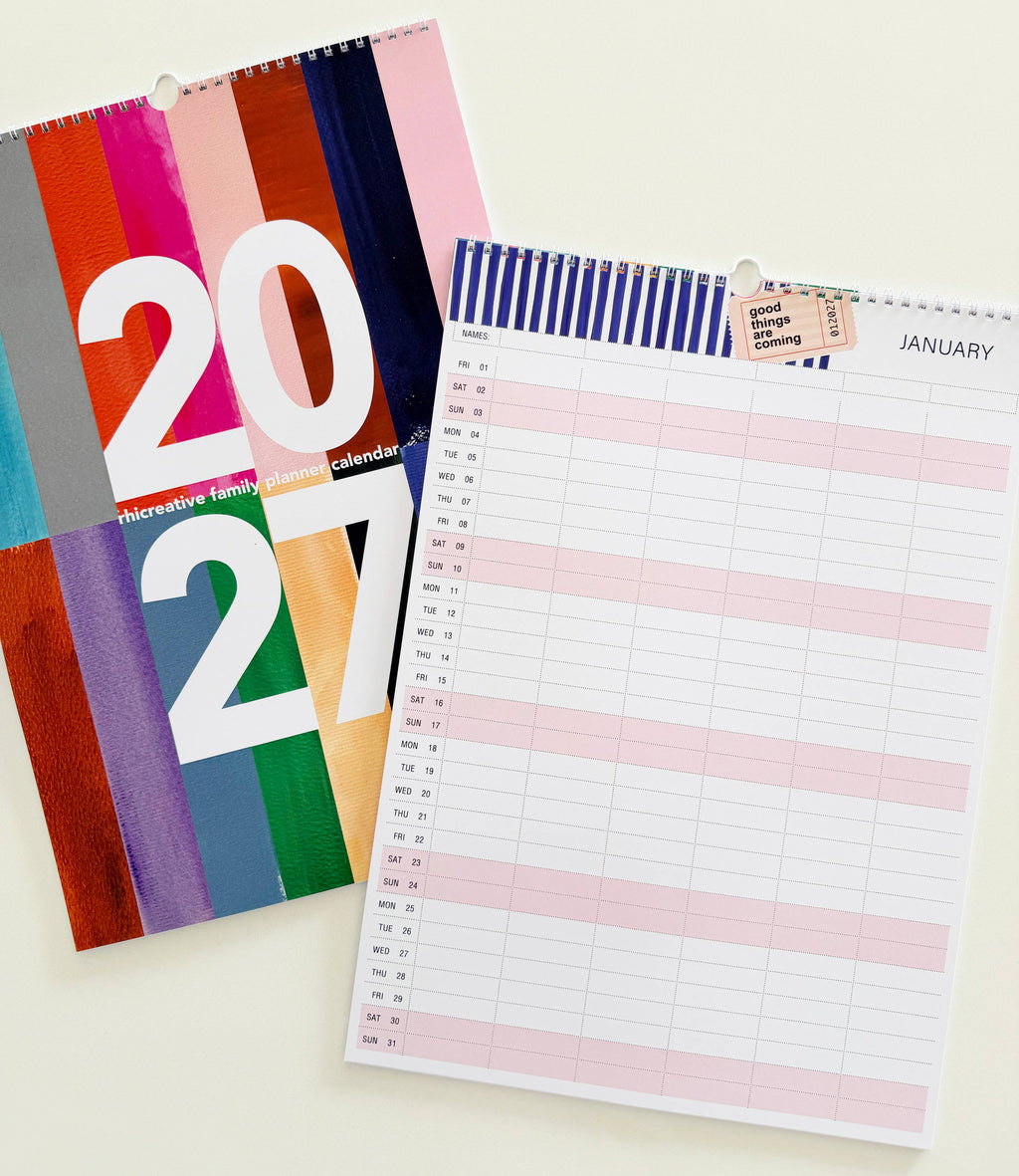 Rhicreative - 2027 Rhicreative Family Planner Calendar