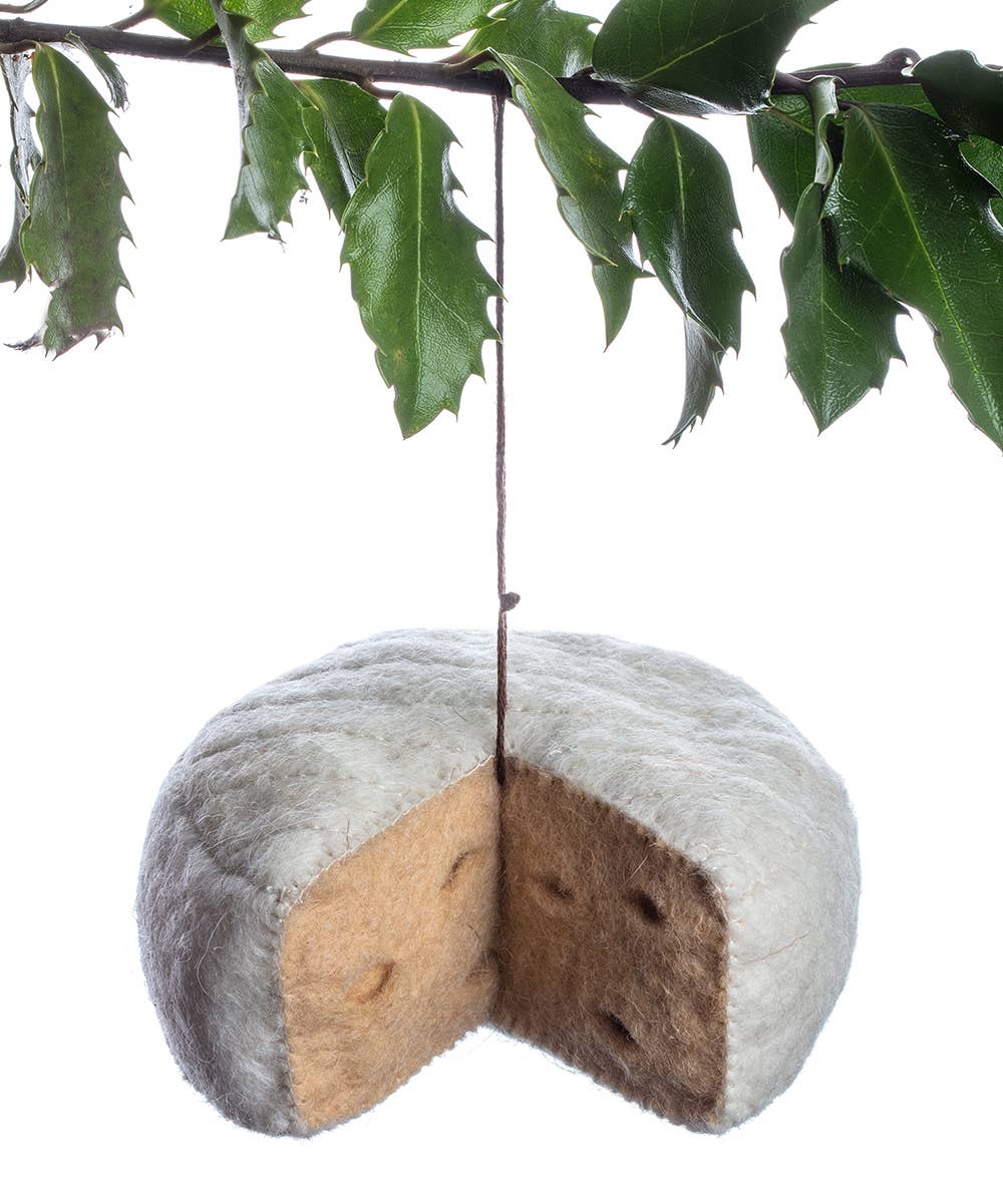 Silk Road Bazaar - Brie Wheel Ornament - XM25 - 01