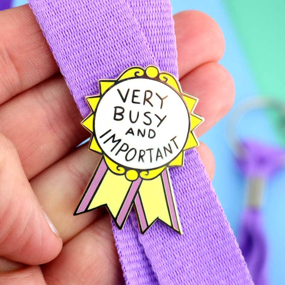 Jubly-Umph - Very Busy and Important Award Lapel Pin