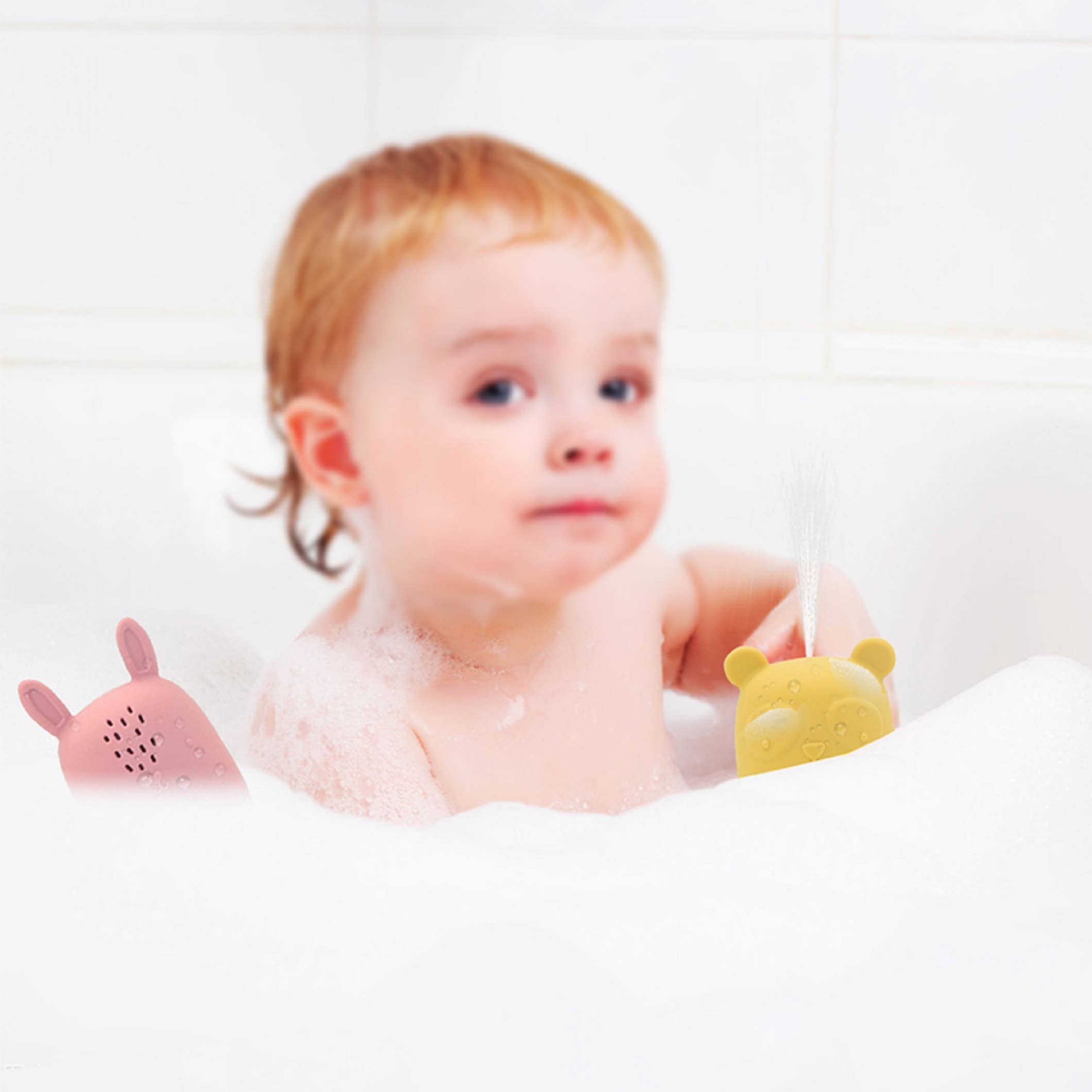 Playette - Silicone Animal Bath Set