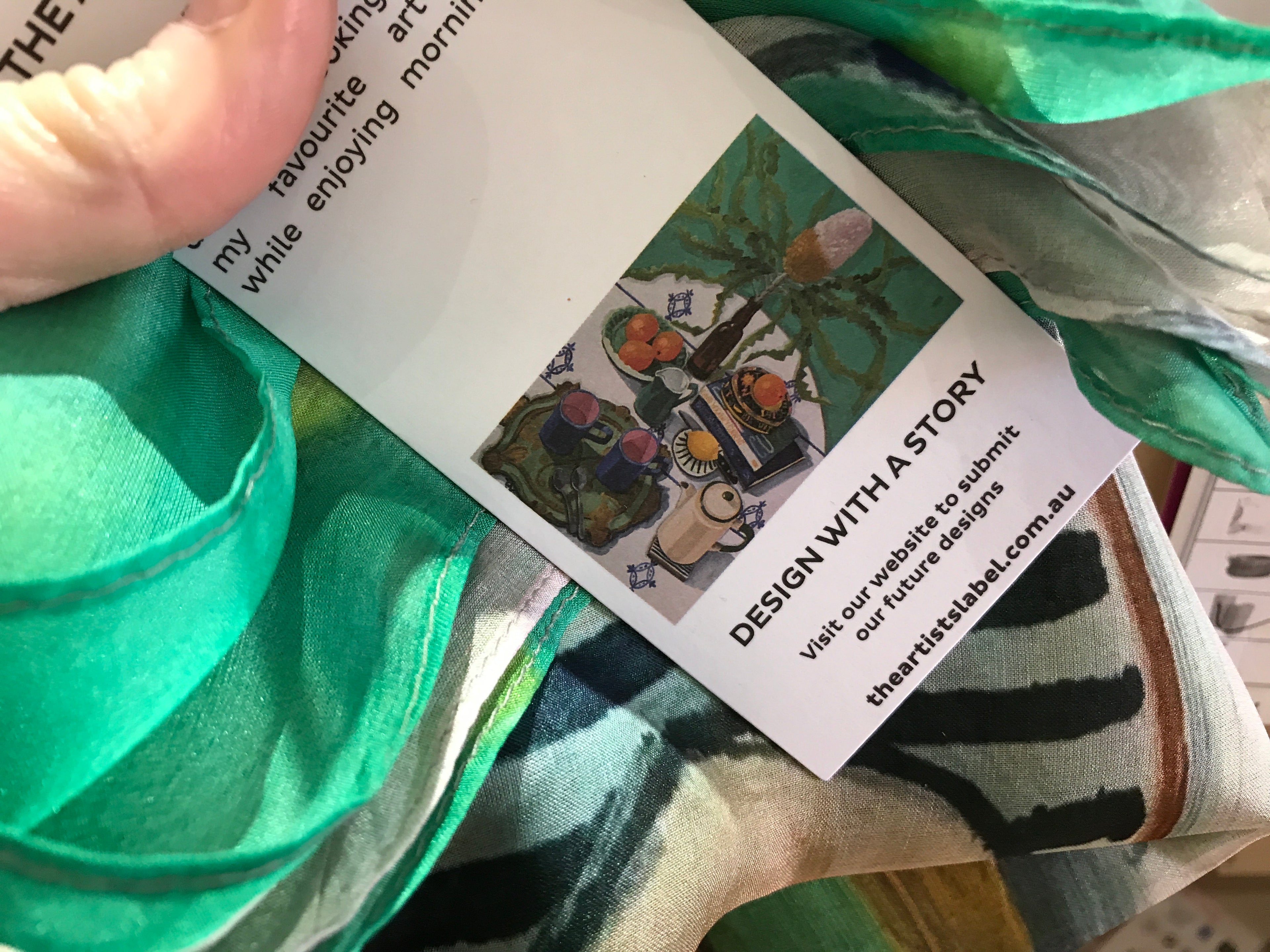 THE ARTIST LABEL - SOME MORNINGS SILK SCARF