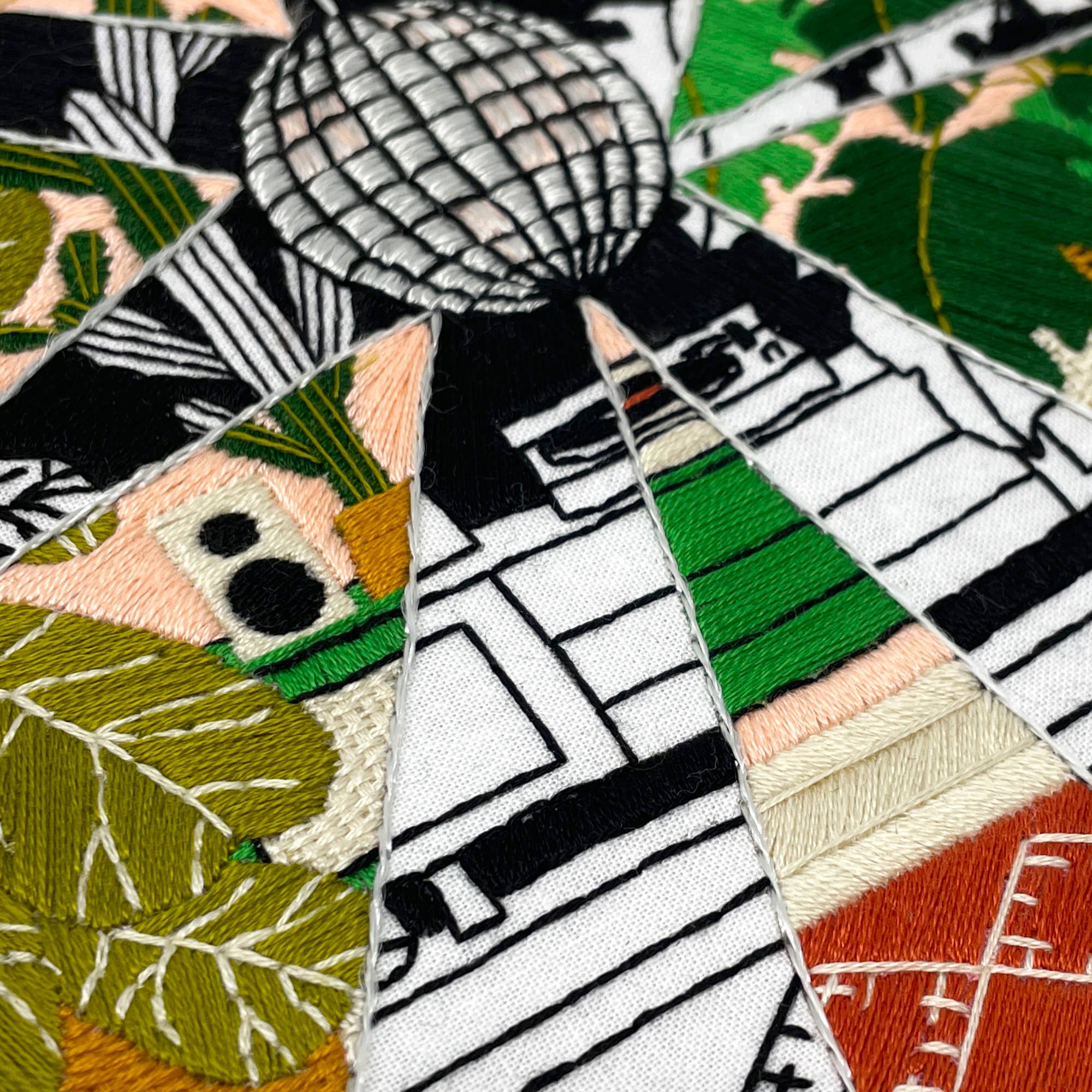 Embroidery and Sage - Disco Plants - full embroidery kit