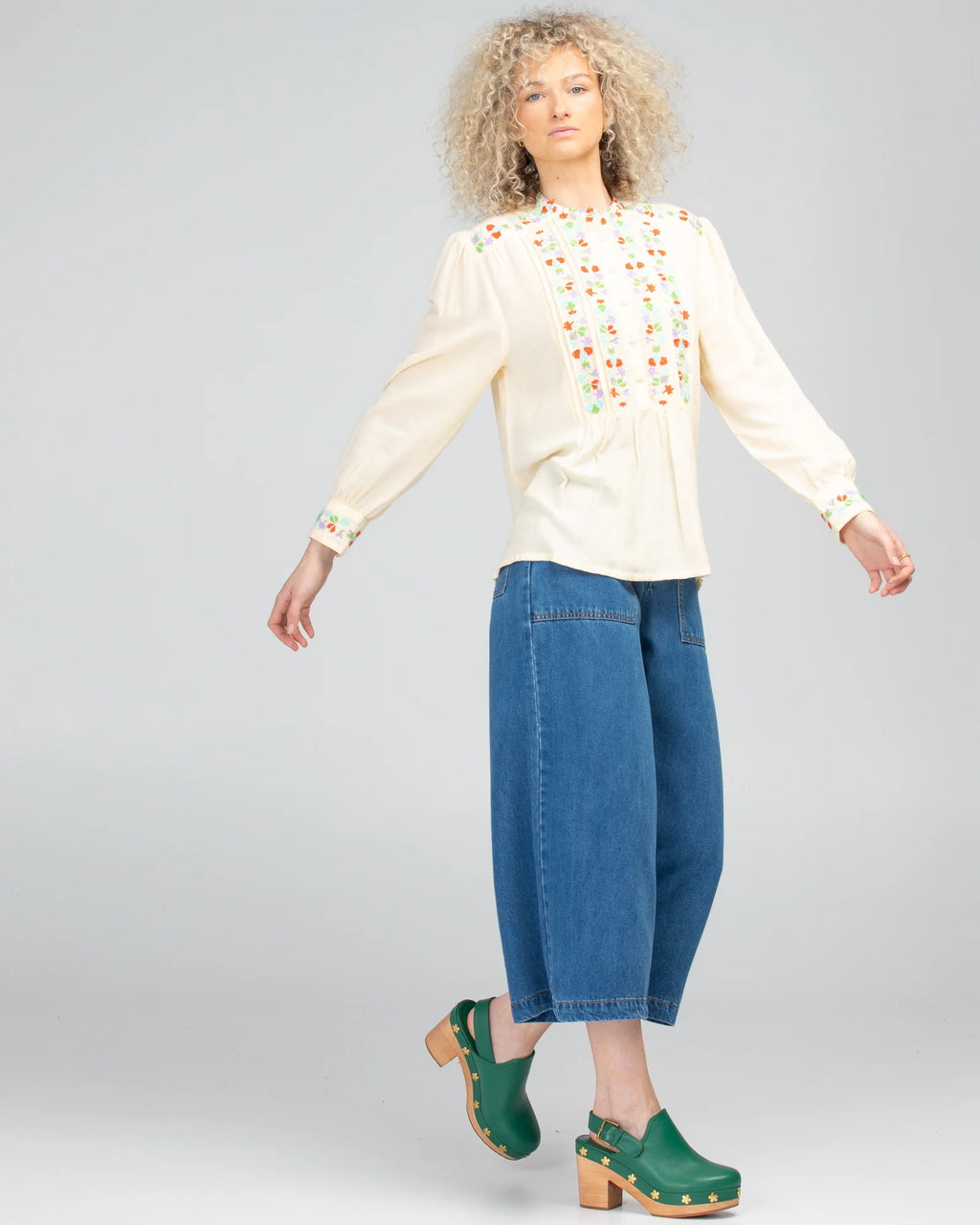 BOOM SHANKAR ROSEMARY TOP - CREAM