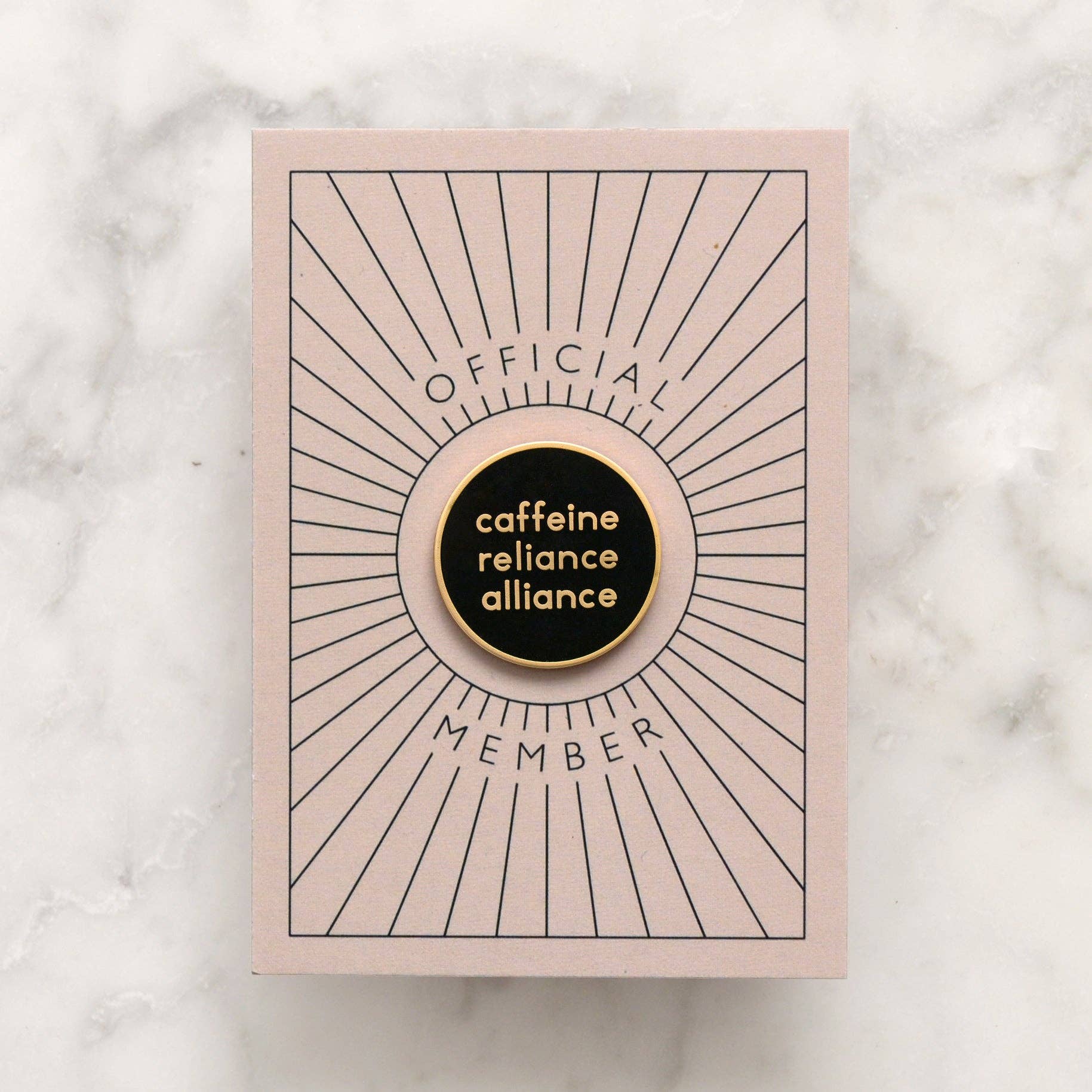 Alphabet Bags - Caffeine Reliance Alliance - Enamel Pin