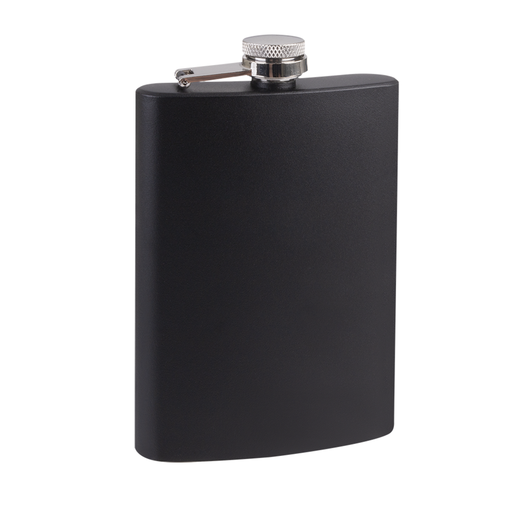BARTENDER STAINLESS STEEL HIP FLASK 8OZ/236ML - MATTE BLACK