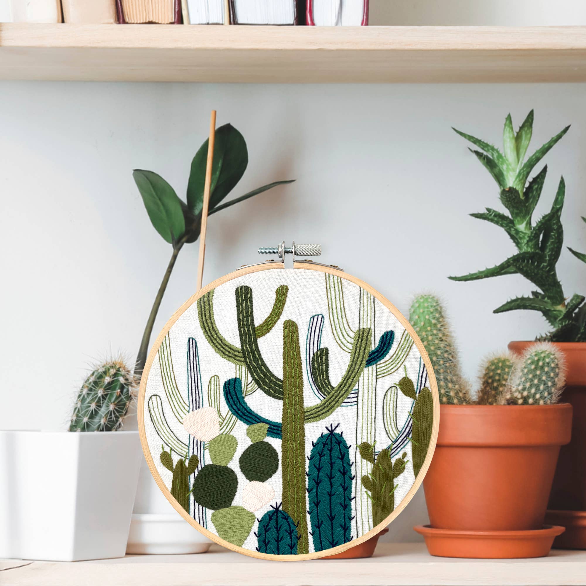 Embroidery and Sage - Cactus Garden - full embroidery kit
