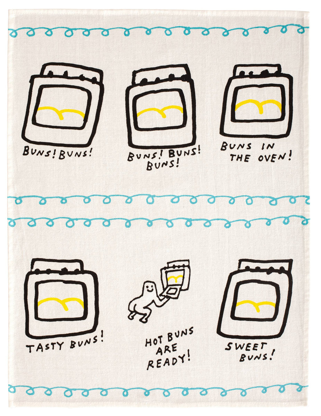 Optoco - Dish Towel - Hot Buns Are Ready