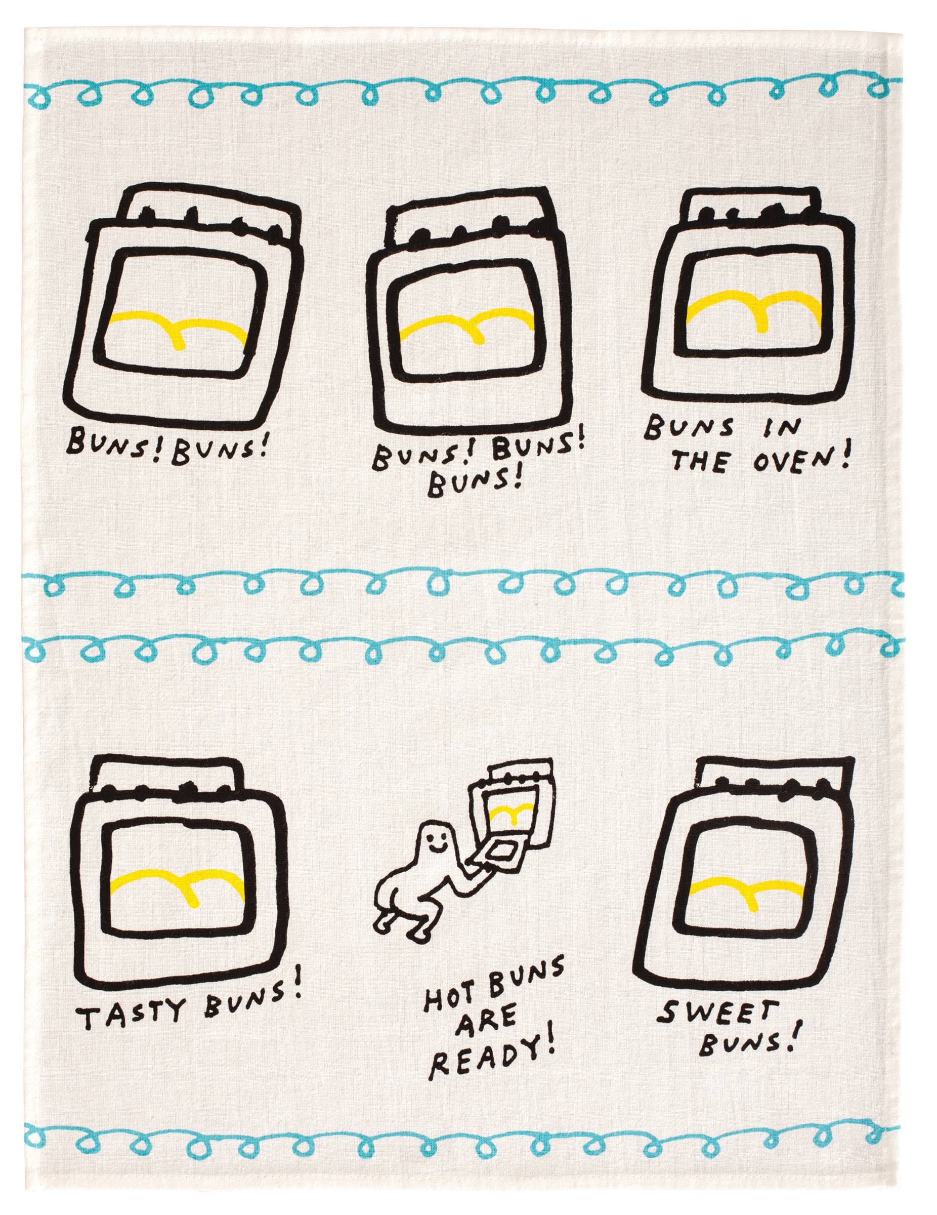 Optoco - Dish Towel - Hot Buns Are Ready
