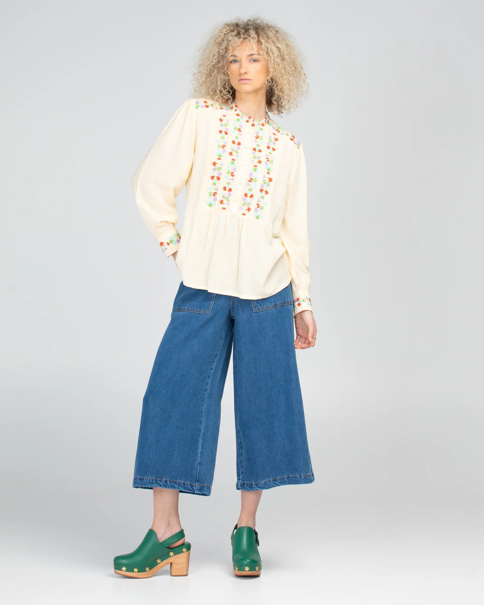 BOOM SHANKAR ROSEMARY TOP - CREAM