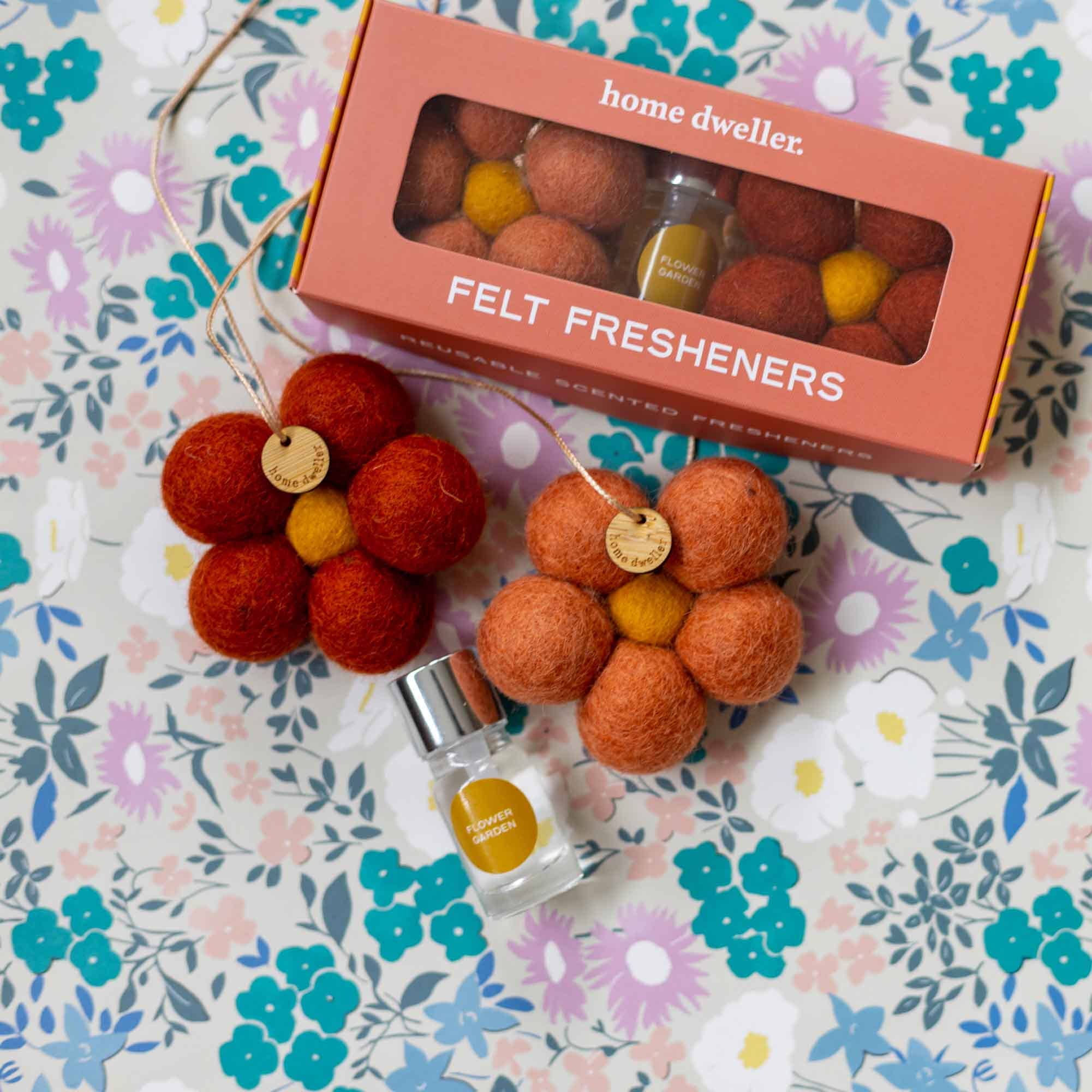 Home Dweller - Felt Flower Fresheners - Flower Garden