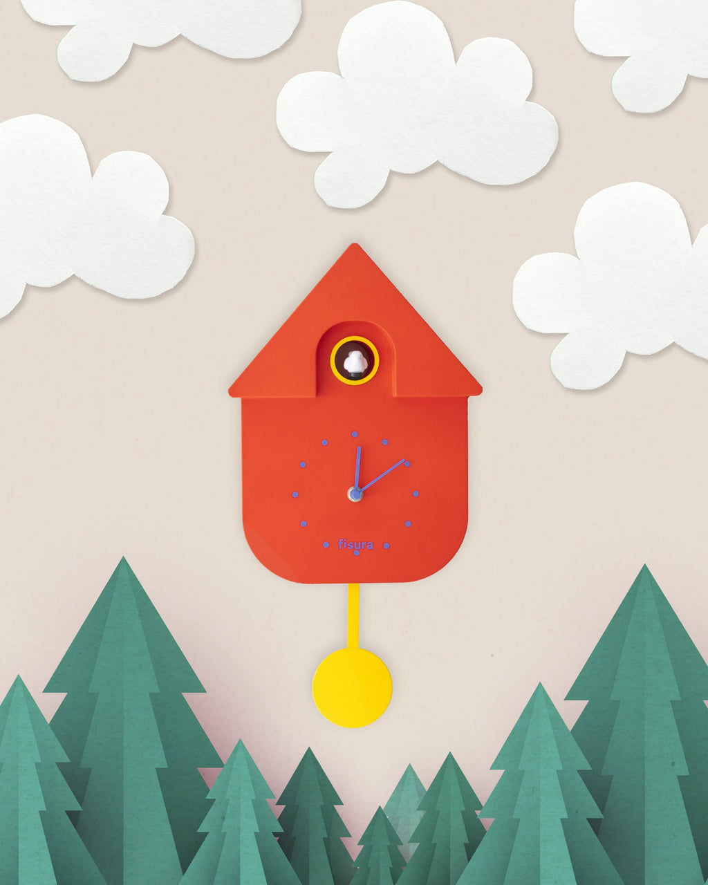 FISURA - CUCKOO CLOCK CASITA RED