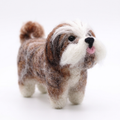 NAMASTE ARTISANS - Handmade Wool Felt Shih Tzu Dog Ornament