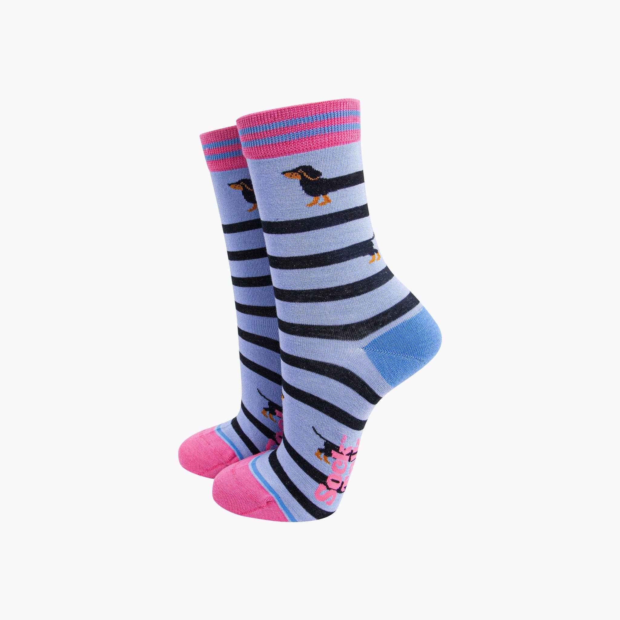 Sock Talk - Winding Sausage Dogs Bamboo Socks Gift Set