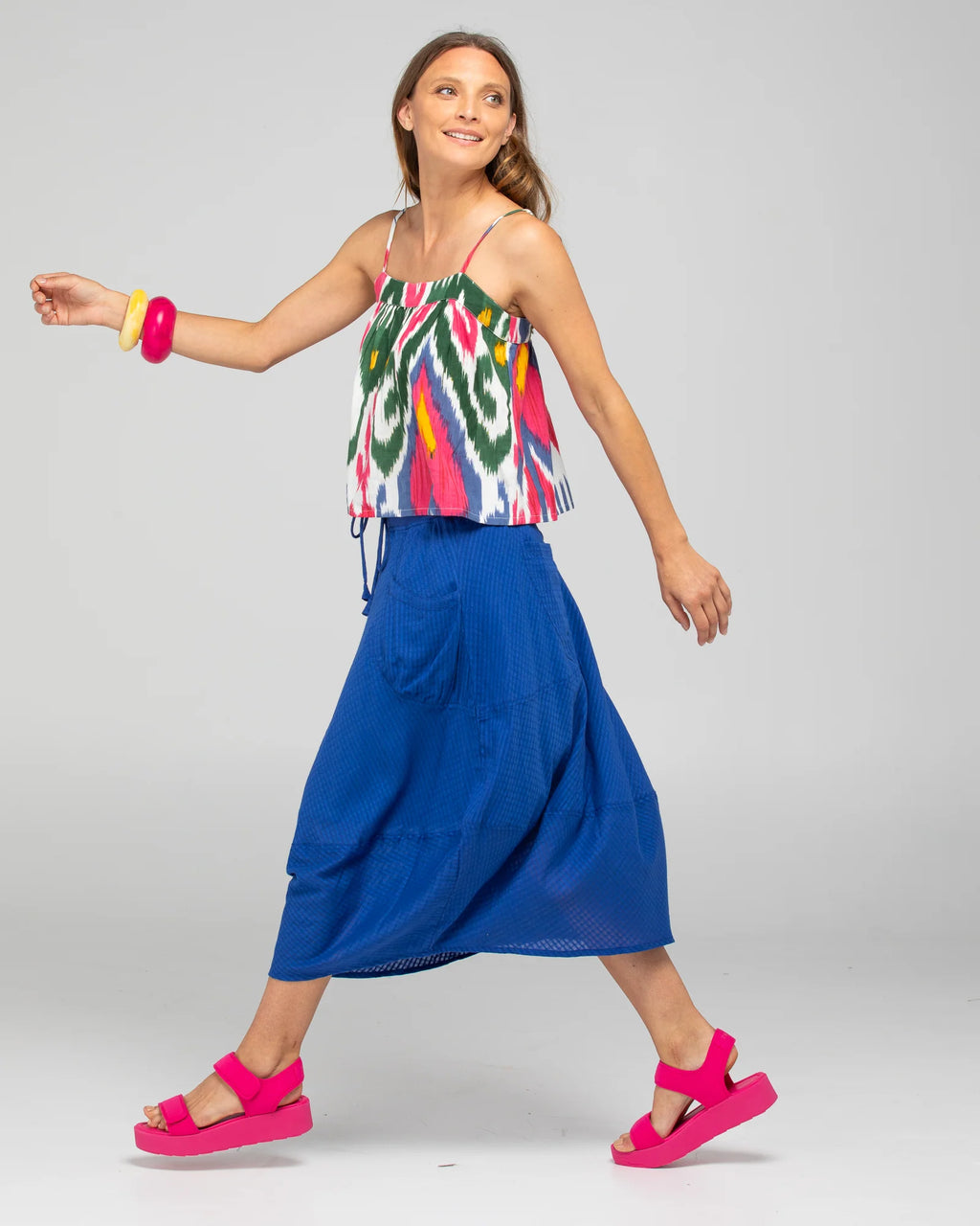 BOOM SHANKAR GURU SKIRT - BLU  SS26
