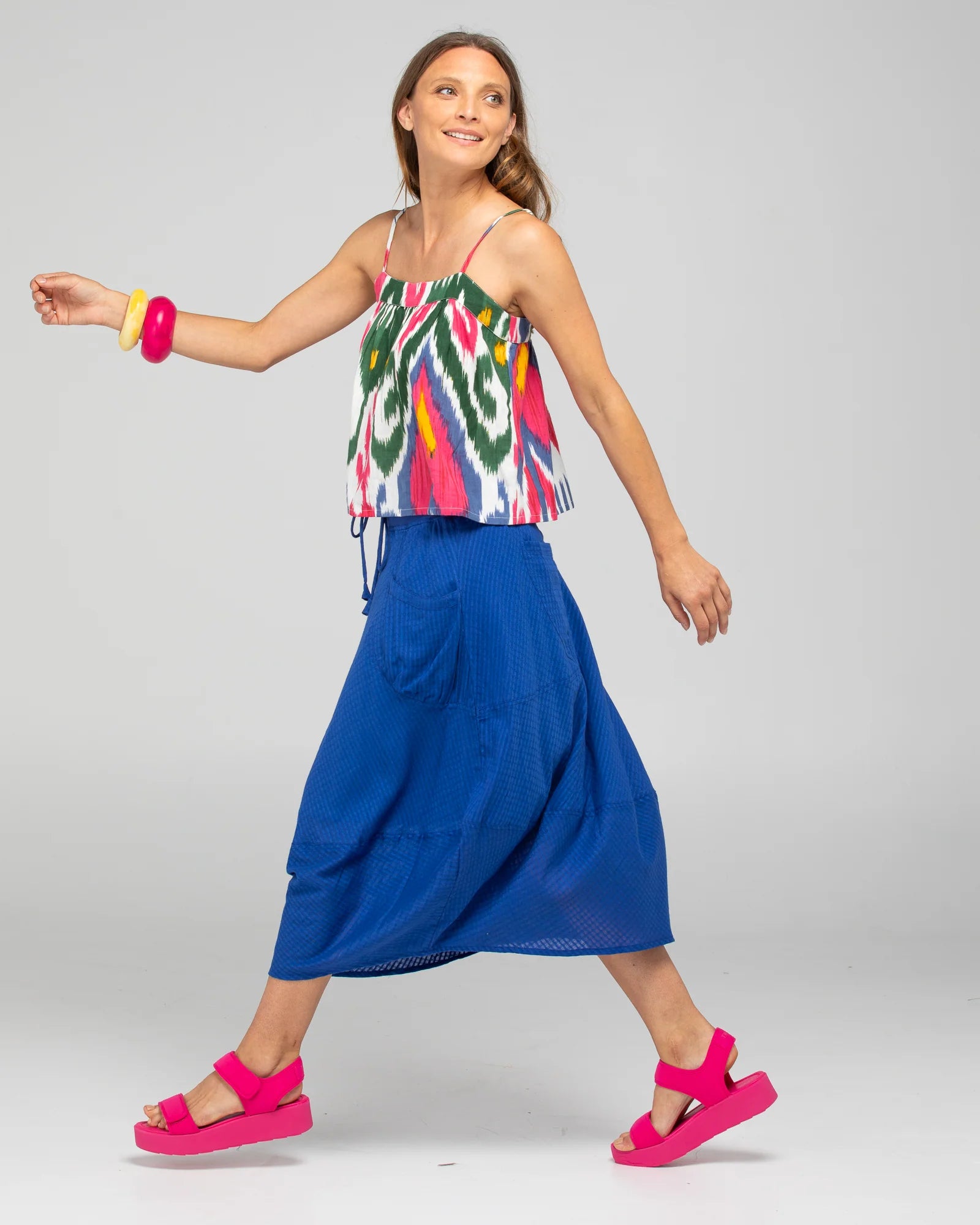 BOOM SHANKAR GURU SKIRT - BLU  SS26